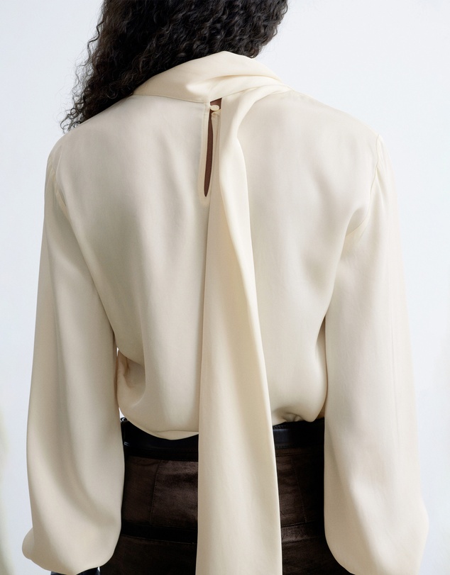 & Other Stories - Scarf-Detail Satin Blouse