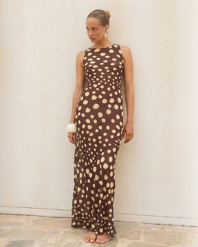 Runaway the Label - Kai High Neck Maxi Dress