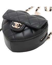 Pre-Loved by Azura Reborn - Pre-Loved Mini Lambskin CC in Love Heart Belt Bag