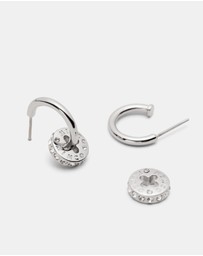 MIMCO - Signatura Charm Hoop Earrings