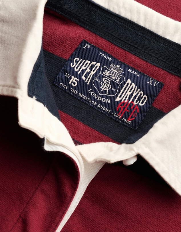 Superdry - Heritage Stripe Rugby Top