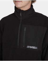RVCA - Mens Go Mock Neck Fleece Jumper