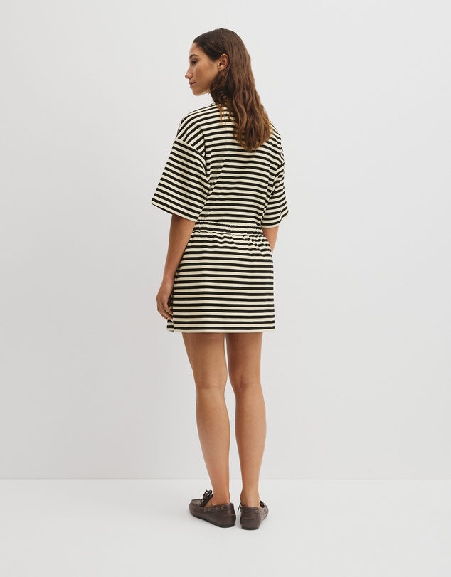 Country Road - Australian Cotton Blend Stripe Jersey Skirt