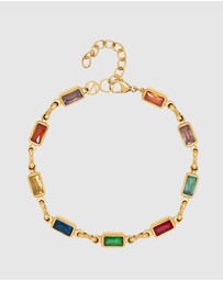 Nialaya Jewellery - Men's Rectangle Tennis Bracelet