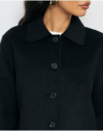 AERE - Lola Double Faced Wool Blend Coat