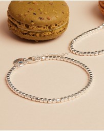 Najo - Quadrille Silver Bracelet (18.5cm+ext)