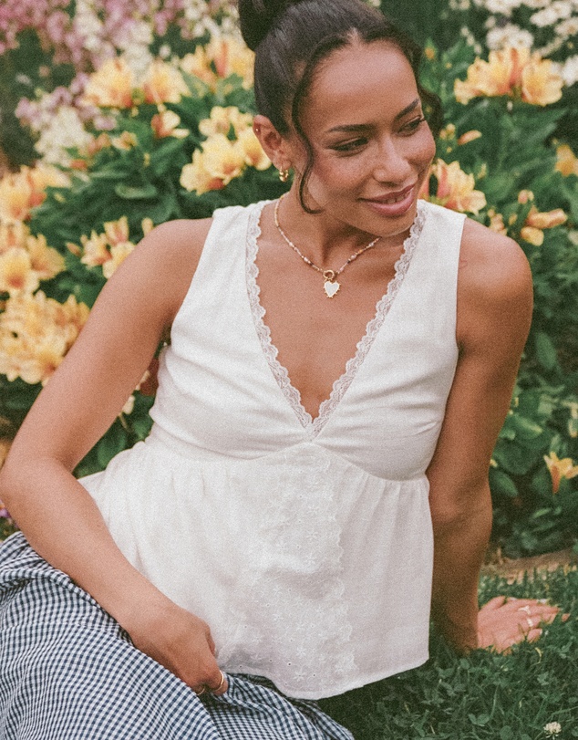 Petal & Pup - Aminta Top - White