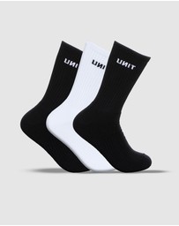 UNIT - UNIT Cotton Crew Men's Socks 3 Pack