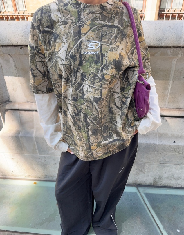 SSAINT - Round One Layered Tee - Vintage Camo