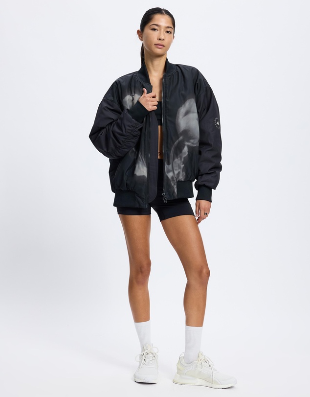adidas by Stella McCartney - adidas By Stella McCartney Woven Bomber Printed Jacket