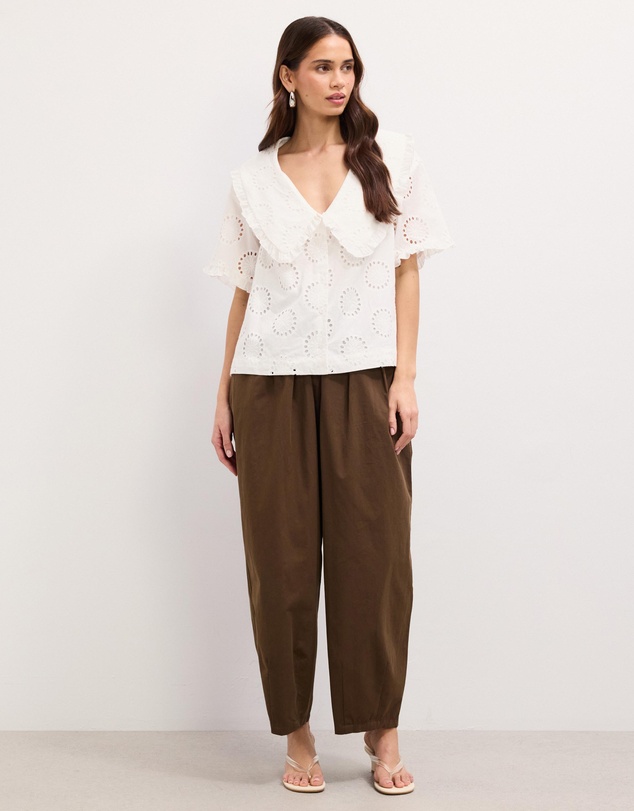 The Fated - Calista Broderie Blouse