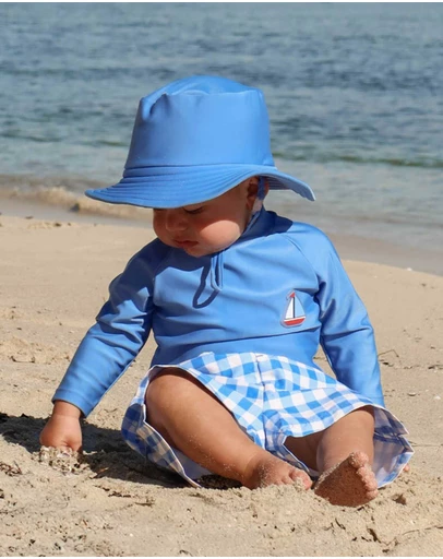 Purebaby - Board Short & Rashie Swim Set- Kids-Babies