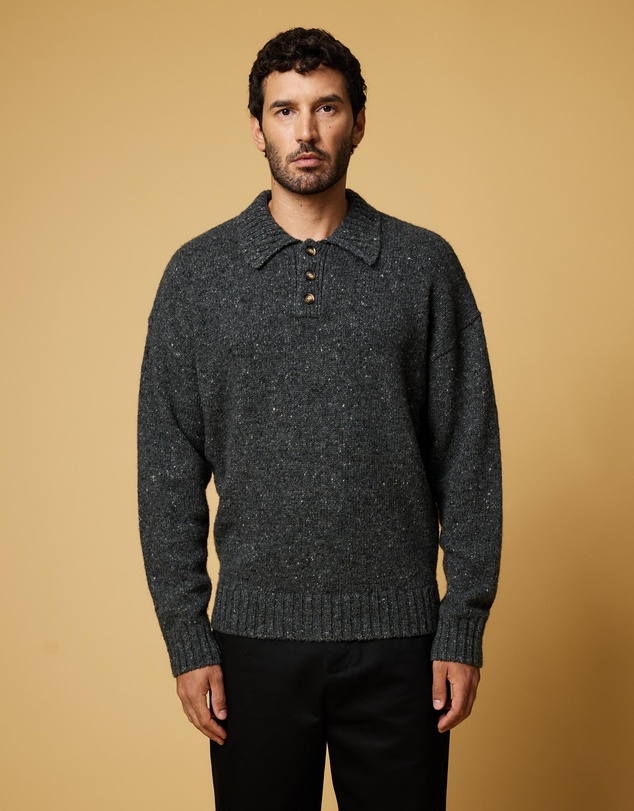 AERE - Wool Blend Knitted Polo