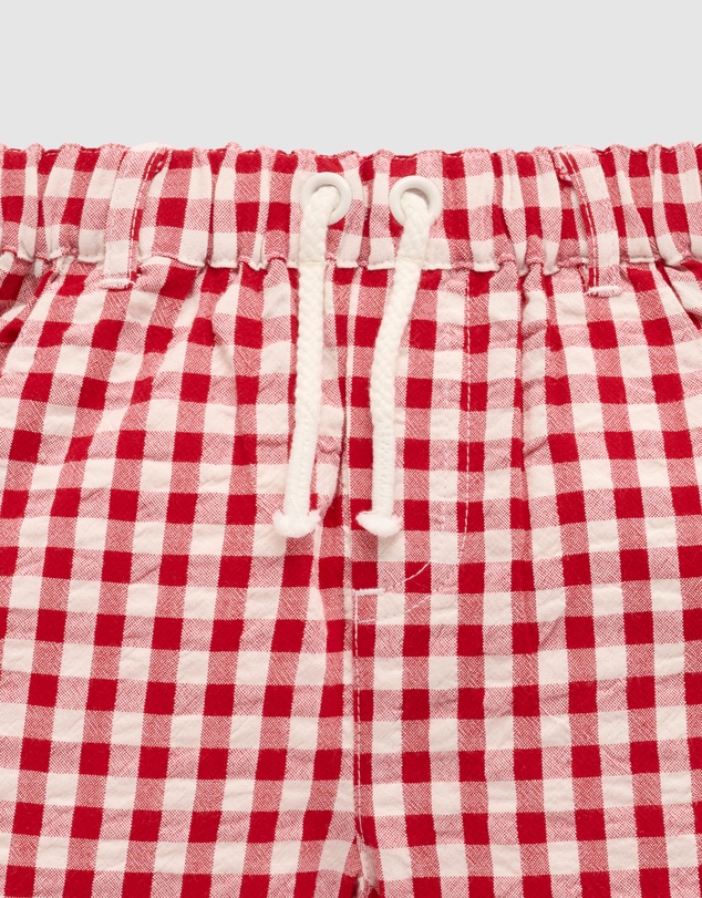 Purebaby - Pull on Gingham Shorts-Kids-Babies