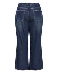 City Chic - Plus size Harley Fit Talia Wide Leg Jean - dark wash