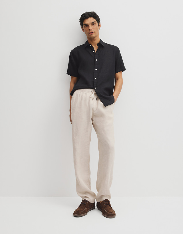 Country Road - Relaxed Fit Linen Drawcord Pant