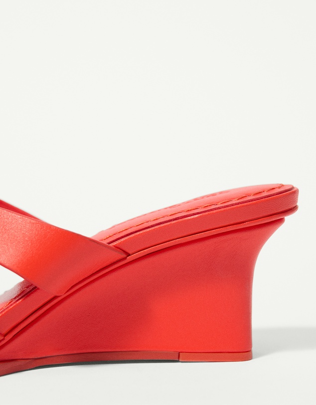 M.N.G - Wedge Leather Sandals