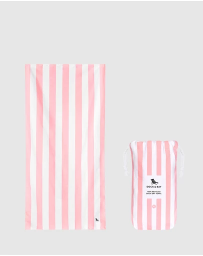 Dock & Bay - Beach Towel Cabana Light Collection XL Malibu Pink