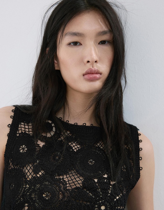 M.N.G - Embroidered Top with Openwork Details