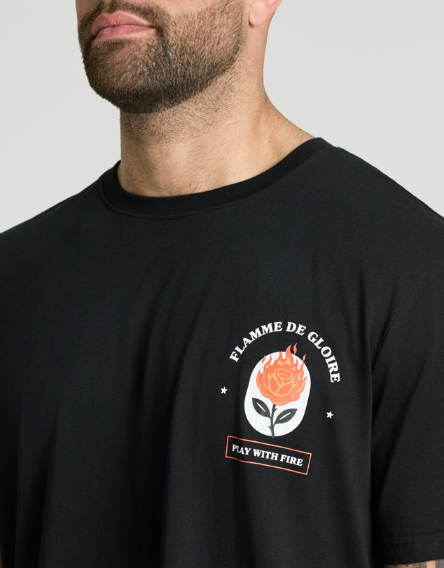Johnny Bigg - Flames Print Tee