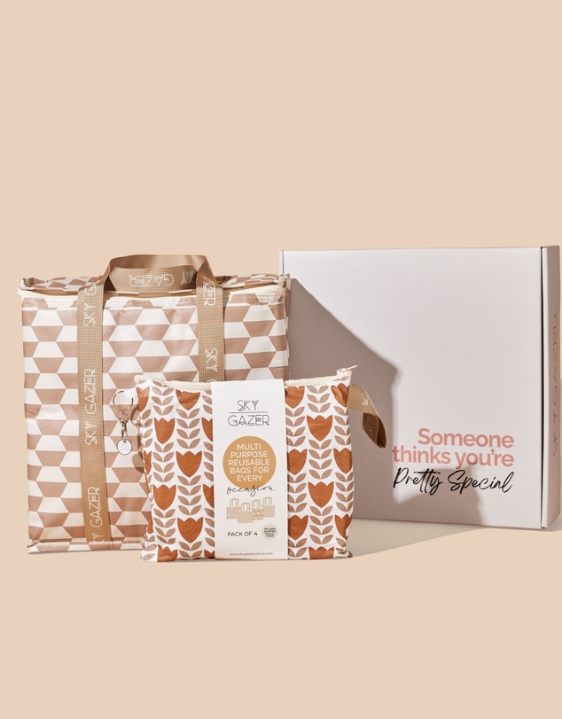 Sky Gazer - Shopping Bundle- Gift Box Hamper- Taupe