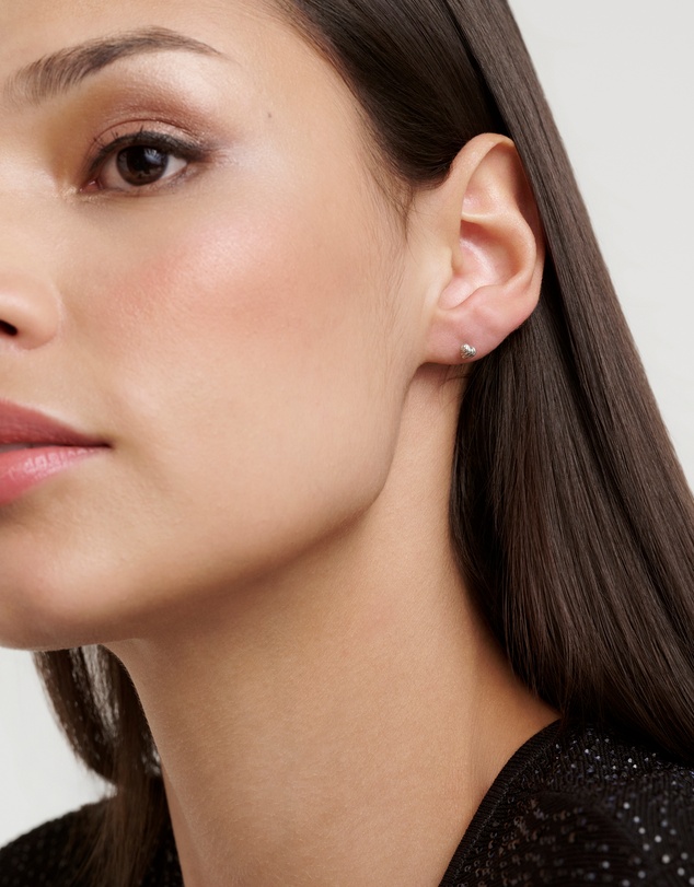 Ted Baker - ROCHELLE: Ripple Heart Micro Stud Earrings