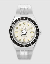 TIMEX - Timex x Seconde Seconde Collab Limited Edition Silver Tone Watch
