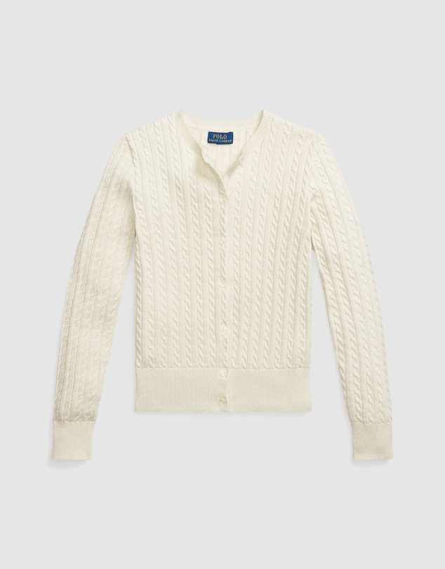 Polo Ralph Lauren - Metallic Mini-Cable Cardigan - ICONIC EXCLUSIVE - Teens