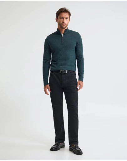 Oxford - Merino Zip-Neck Wool Pullover