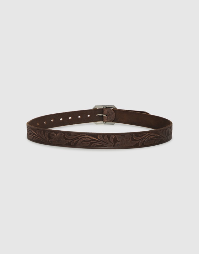 Belle & Bloom - Stand By Me Embossed Leather Belt