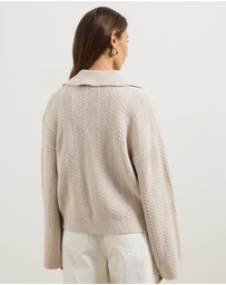 Atmos&Here - Nia Textured Knit Cardigan
