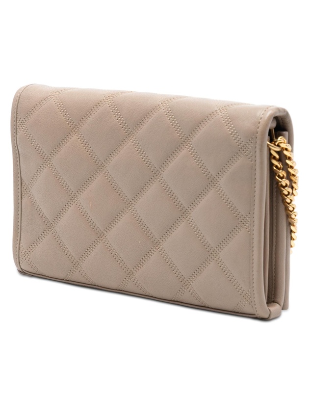 Pre-Loved by Azura Reborn - Pre-Loved Quilted Diamond Lambskin Becky Wallet on Chain
