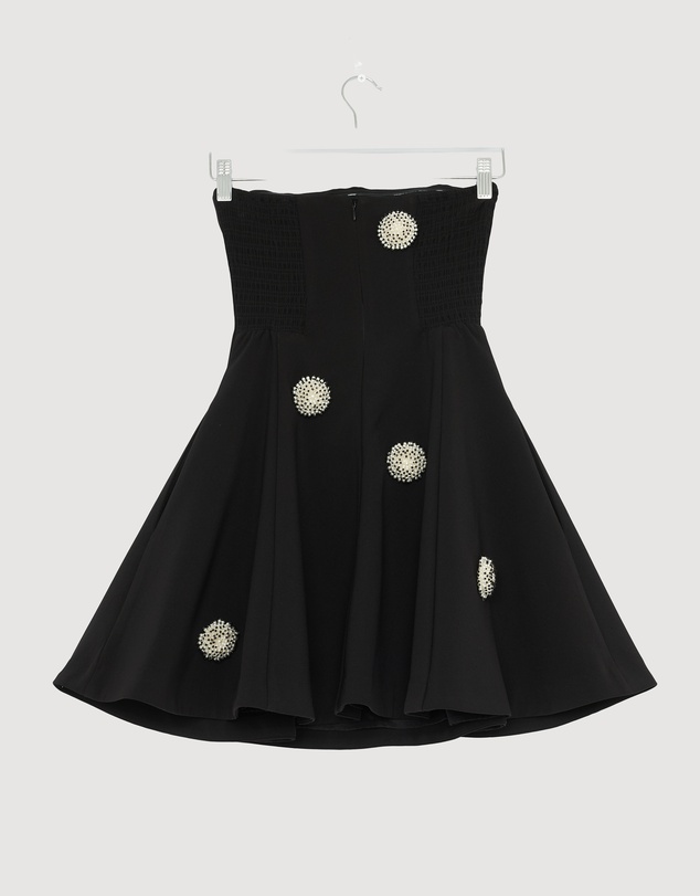Revibe - Repaired BY JOHNNY. Priscilla Pearl Strapless Mini Dress - AU 8
