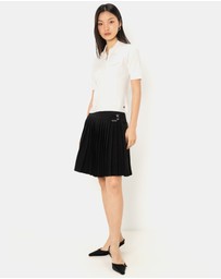 Karl Lagerfeld - Everyday Knit Zip Polo Shirt