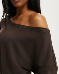 Cotton On - Relaxed Off Shoulder Sweatshirt