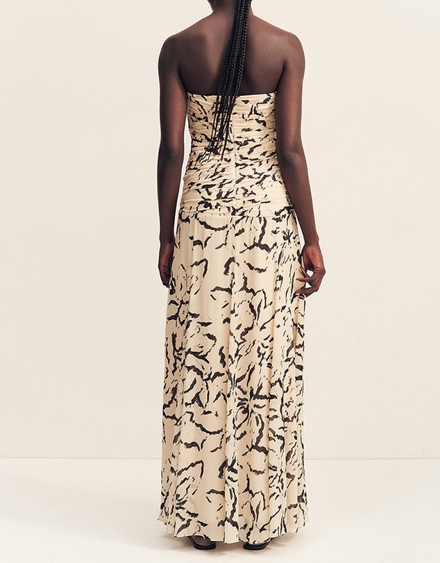 Shona Joy - Rea Strapless Panelled Maxi Dress