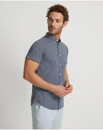 Oxford - Tottenham Cotton Printed Short Sleeve Shirt