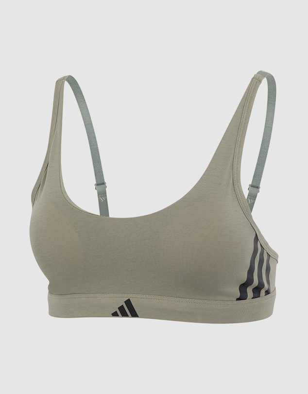 adidas Sportswear - Active Essentials Cotton 3 Stripes Scoop Bralette