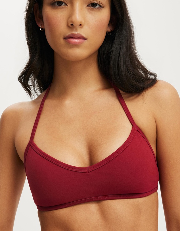 Cotton On Body Active - Ultra Soft Halter Open Back Crop