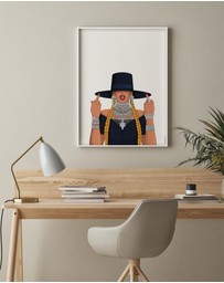 Olive et Oriel - Queen B Formation Art Print