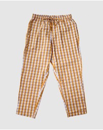 Mosey Me - Mango Seersucker Long Pyjama Set