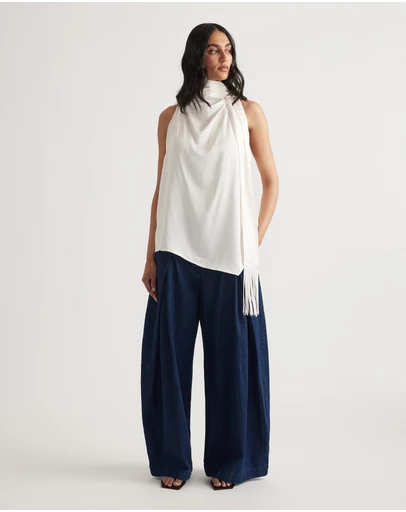 Decjuba - Camilla Halter Sash Top
