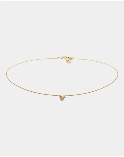 Elli Jewelry - Necklace Crystal 925 Sterling Silver Gold-Plated