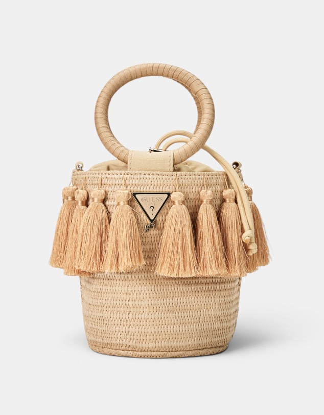 GUESS - Straw Bucket Bag