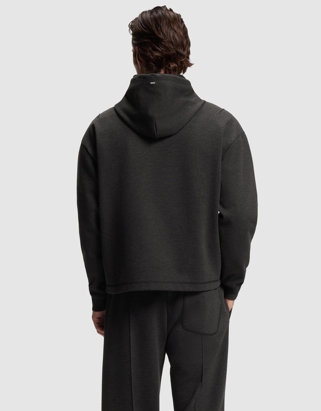 HUGO - Relaxed-Fit Hoodie With Stacked Logo