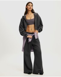 Cotton On Body Active - Active Raw Edge Zip Through Hoodie