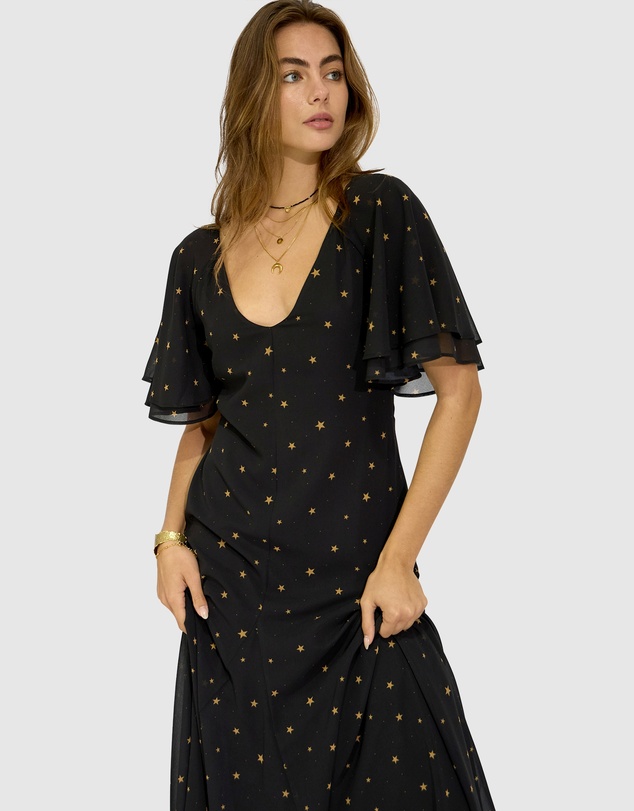 Belle & Bloom - Say You Will Godet Maxi Dress