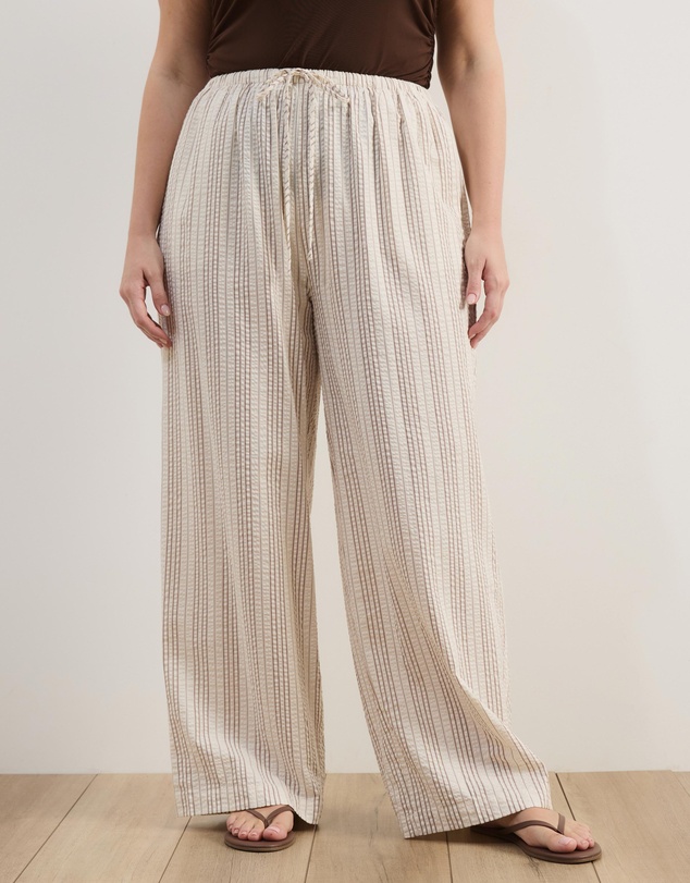 Atmos&Here Curvy - Tenley Wide Leg Drawstring Pants