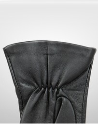 DENTS - Touchscreen 3 Point Silk-Lined Leather Gloves with Buttons