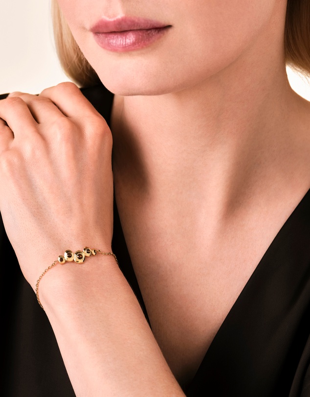 Rosefield - Mocha Crystal Gold-Tone Bracelet